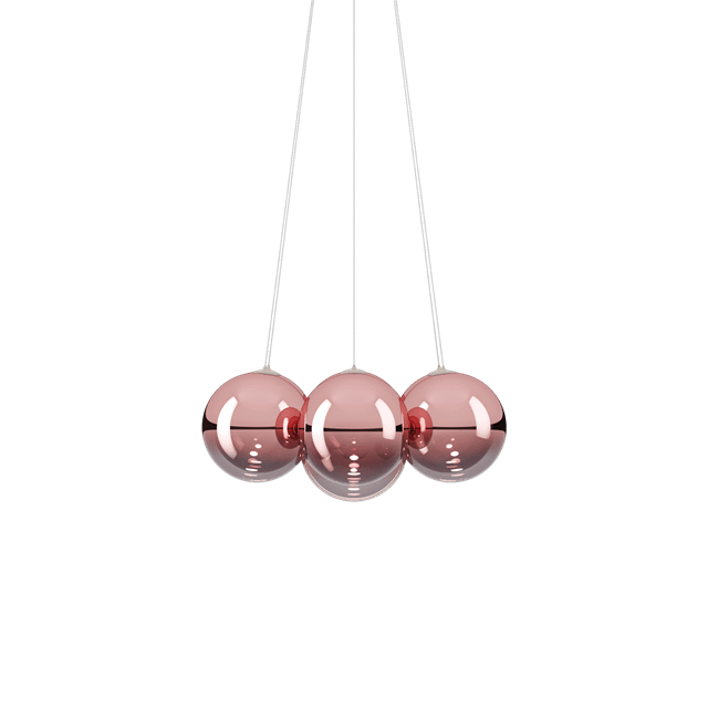 Lodes Random Cloud 7 Pendellampe i Rosegold Glas
