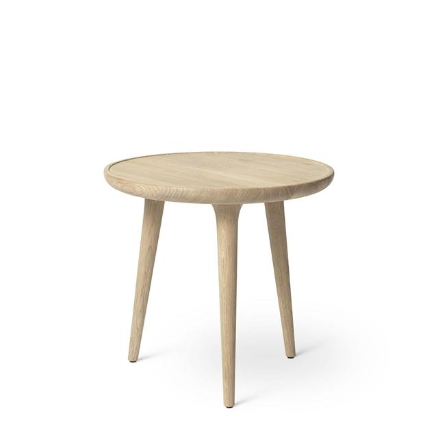 Mater Accent Sofabord Ø45 i Mat Lakeret Eg - Unikt Design