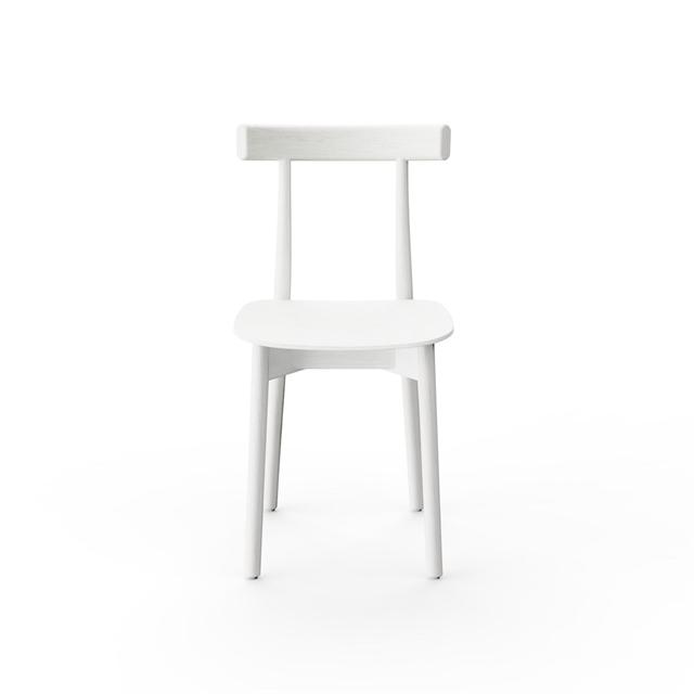 Nine Skinny Wooden Spisebordsstol i Hvid - Tidløst Design