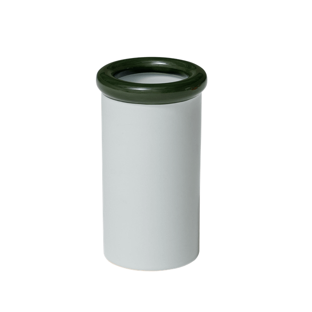 Mørkegrøn og Lyseblå Keramisk Vase fra NINE - Unik Design