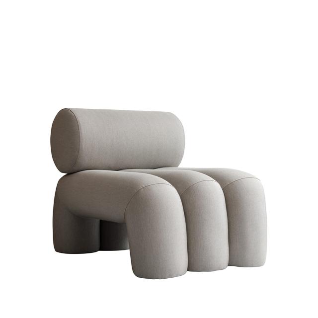 101 Copenhagen Foku Loungestol i Taupe - Skulpturel Design