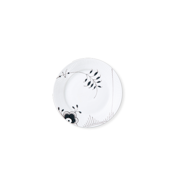 Royal Copenhagen Sort Mega Riflet Tallerken - 19 Cm - Nr 2  5705140709961
