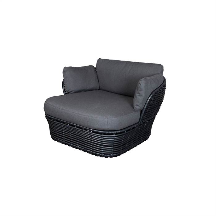Cane-line Basket Loungestol - Grafit Stel Inkl Hynde