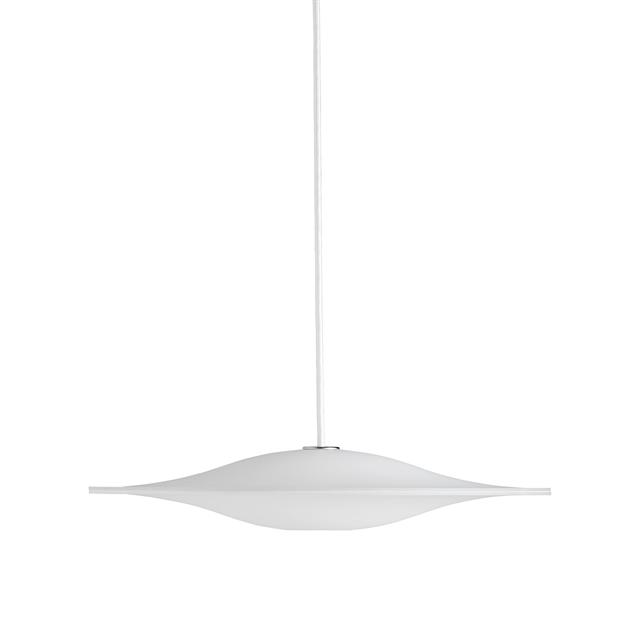 Piet Hein Sinus 440p Pendel i Opal med Hvid Ledning