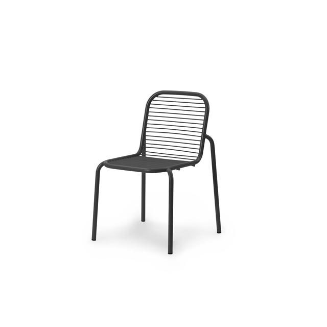 Normann Copenhagen Vig Udendørsstol Sort  5715396042484