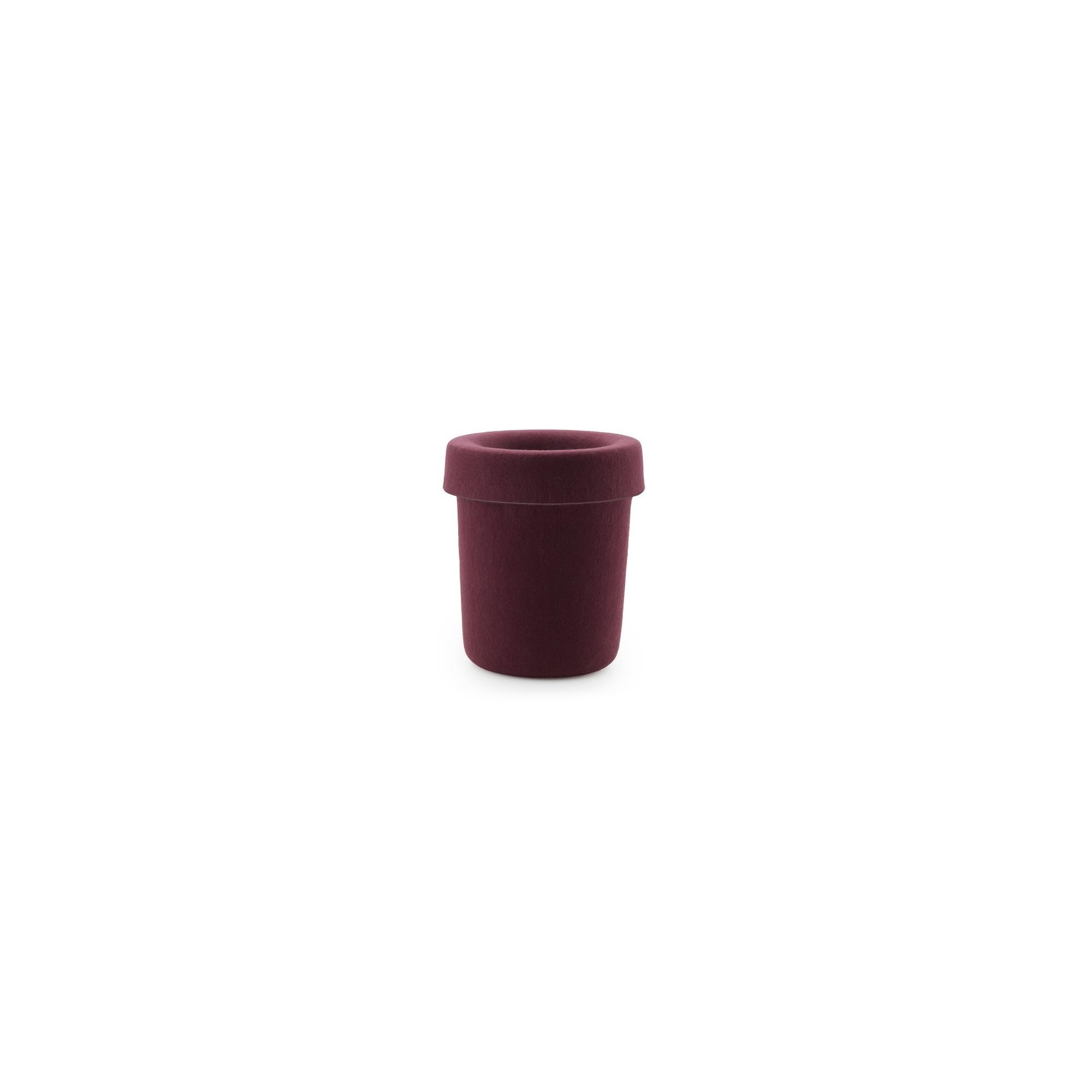 Normann Copenhagen Hide Office Skraldespand Burgundy  5715396097309