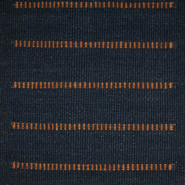 C Olesen Kelim Tæppe - Mista Stripe - 140 X 200 Cm - Midnighthony