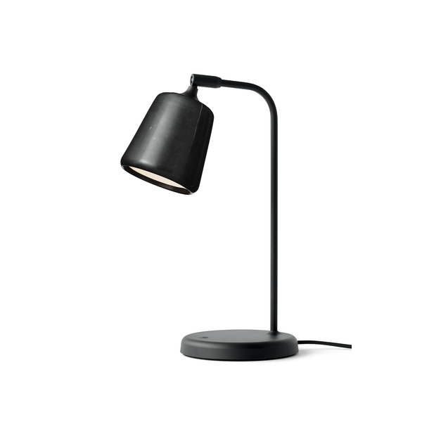New Works Material Bordlampe Sort Marmor  5712826201381