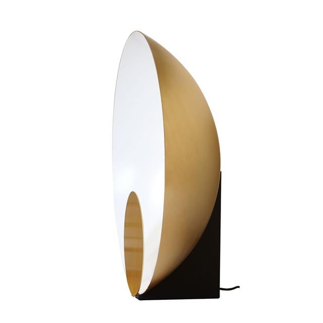 Oluce Siro 287 Bordlampe i Satin Guld – Elegant Design