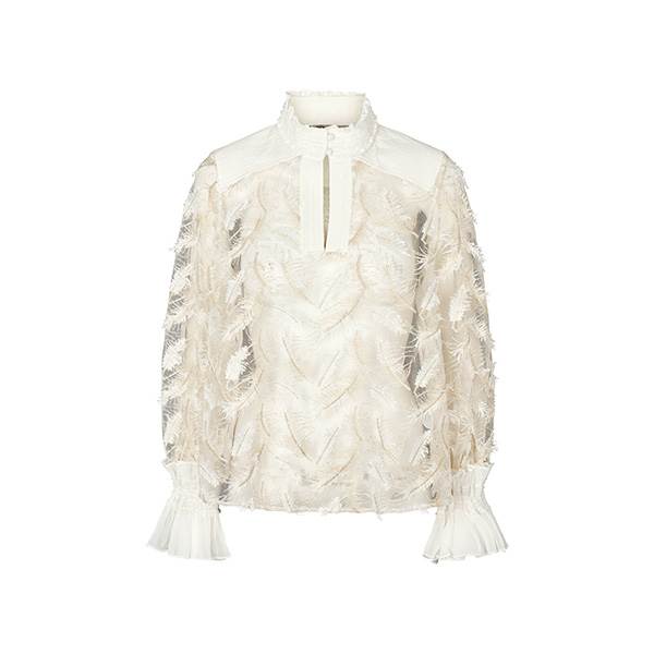 Elegant Starling Bluse fra PBO - Starlight i Hvid