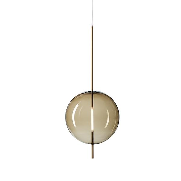 Pholc Kandinsky 45 Pendel i Røget Brunt Glas og Messing