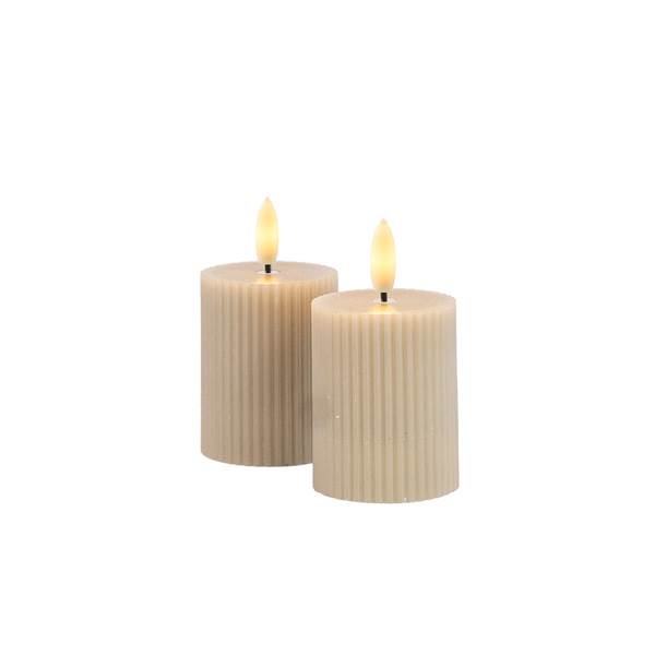 Sirius Smilla Mini Genopladelig H65 Cm 2 Stk Sæt - Varm Grå  5707310802618