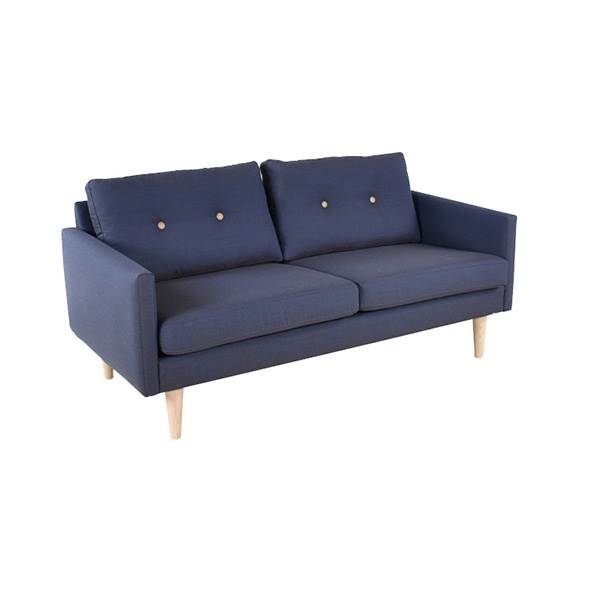 Stouby Jive 2 Pers Sofa - Blå Med Knapper