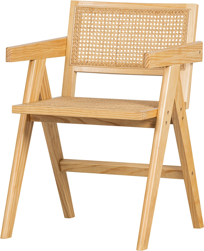 Gunn Spisebordsstol i Natur Fyrretræ og Rattan