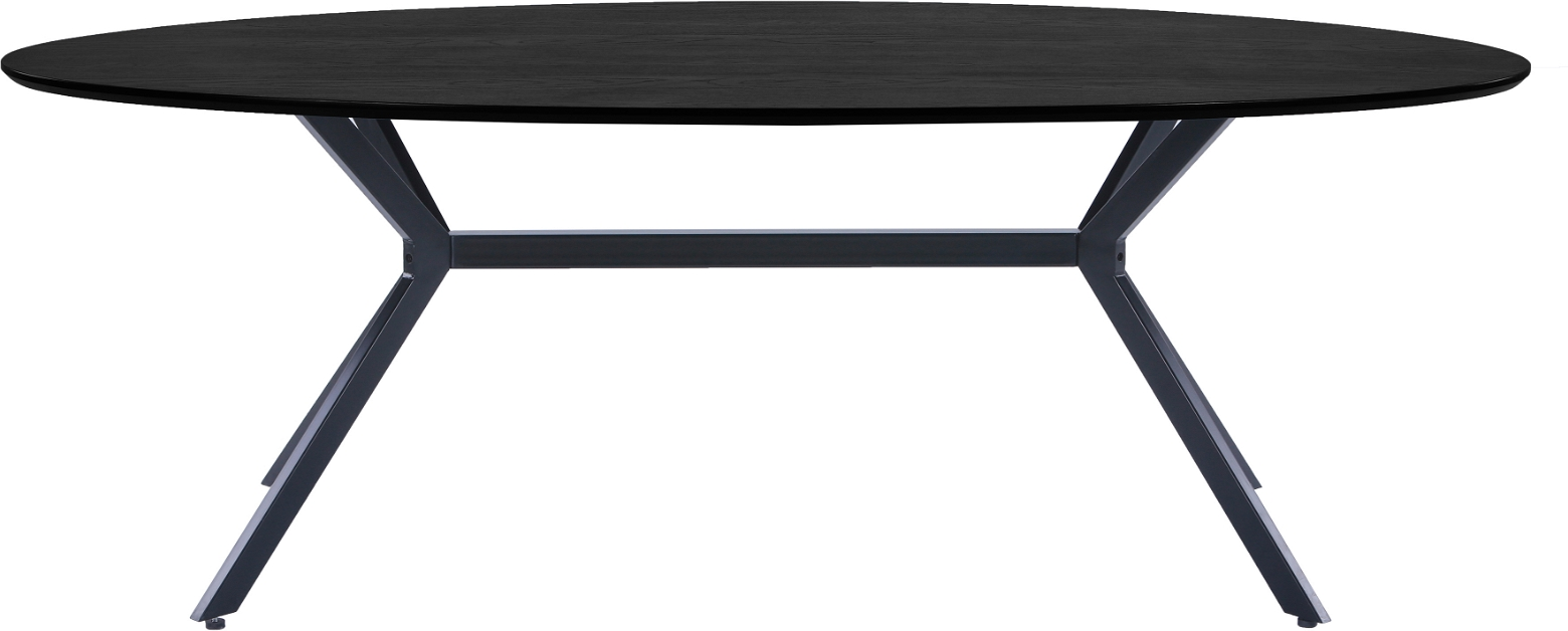 Bruno Ovalt Spisebord i Sort - Elegant Design til Spisestuen