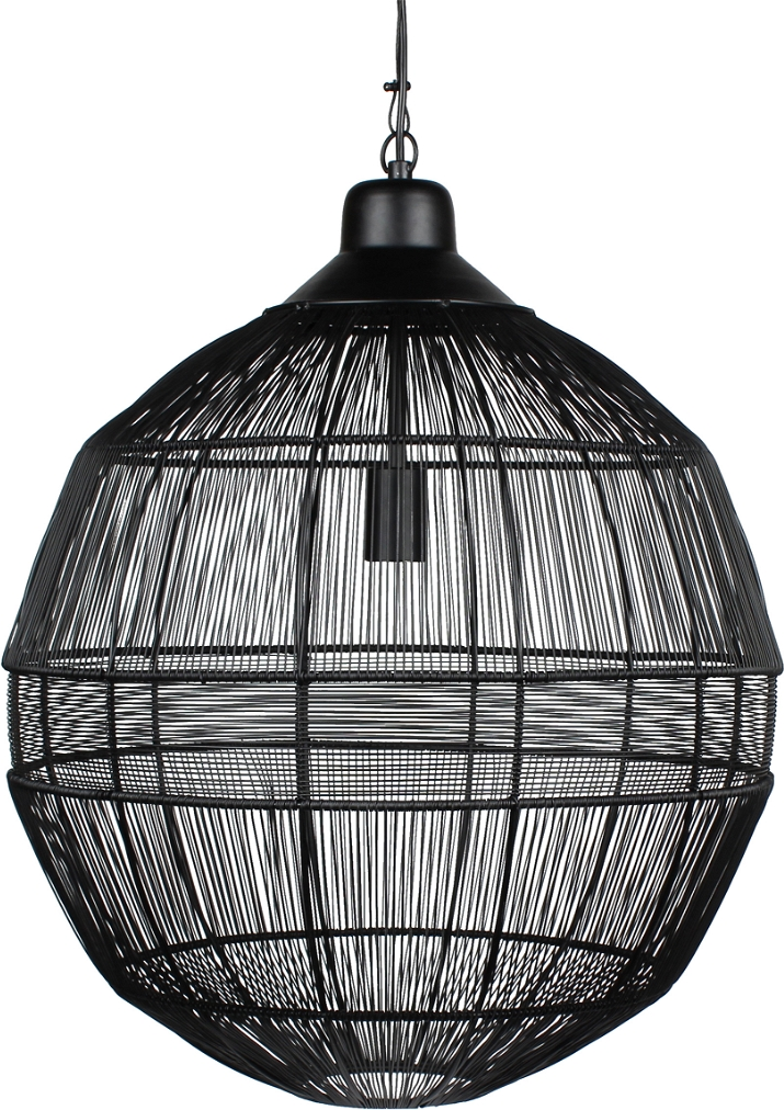 Elegant Enes Pendel Lampe i Sort Metal – Moderne Design