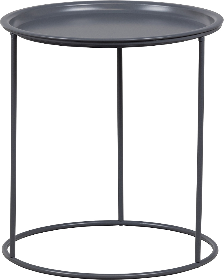 Ivar Sidebord i Grå Metal - Elegant Retro Look