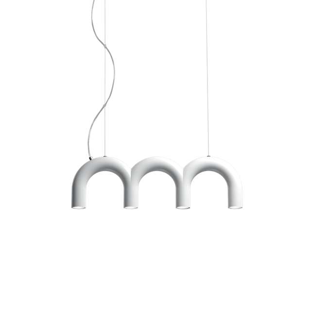 Oblure Arch Triplette Pendel i Hvid - Elegant Belysning