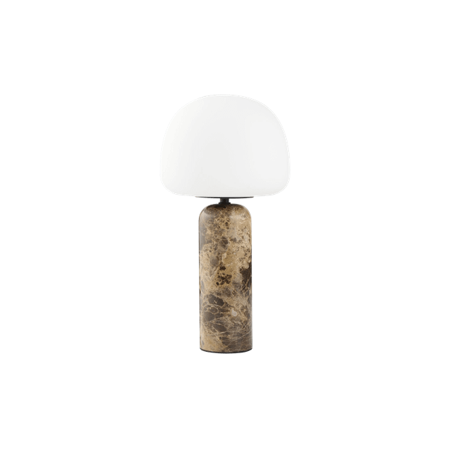 Northern Kin Bordlampe H40 i Brun Marmor - Unik Design!