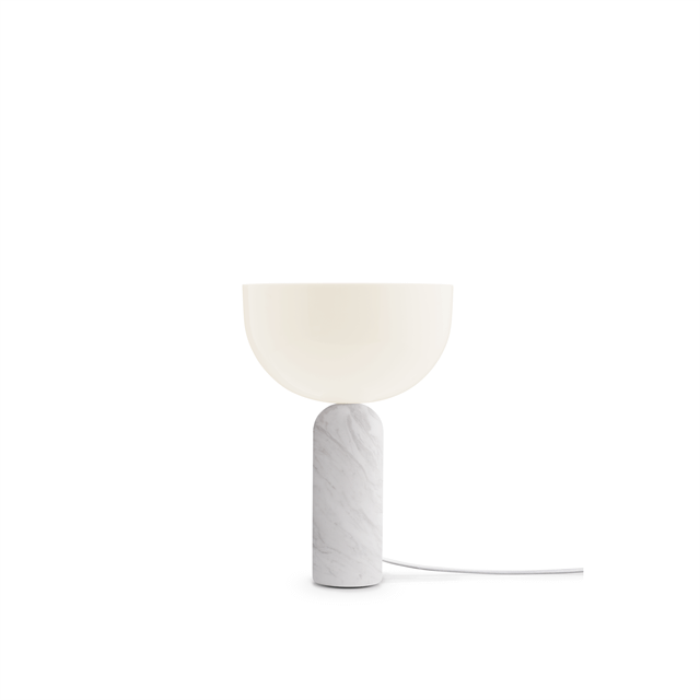 Kizu Bordlampe i Hvid Marmor - Elegant og Funktionel