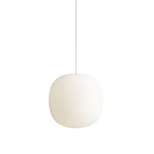 New Works Lantern Pendel I Matteret Hvid Opal Glas Mellem  5712826206201