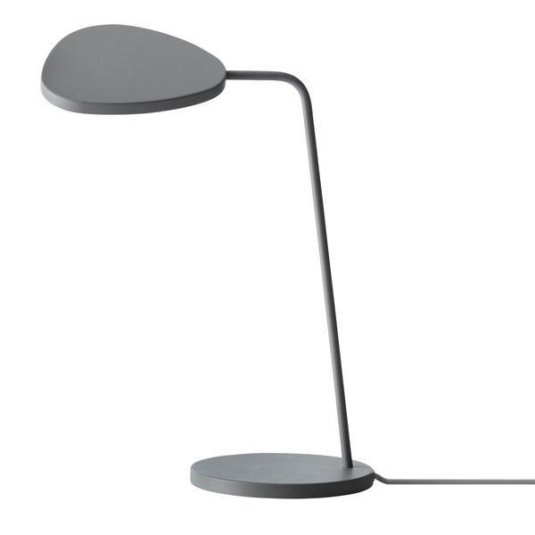 Muuto Leaf Bordlampe i Grå - Elegant Læselampe med LED