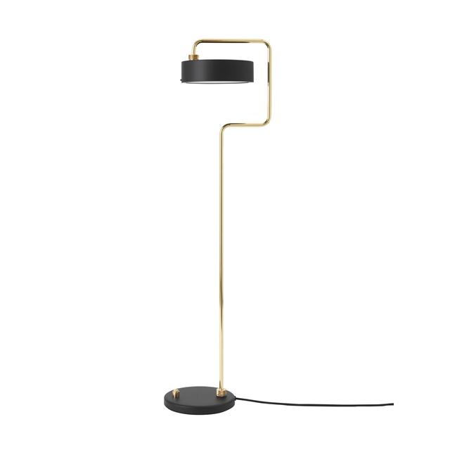 Håndlavet Petite Machine Gulvlampe 01 - Sort & Messing