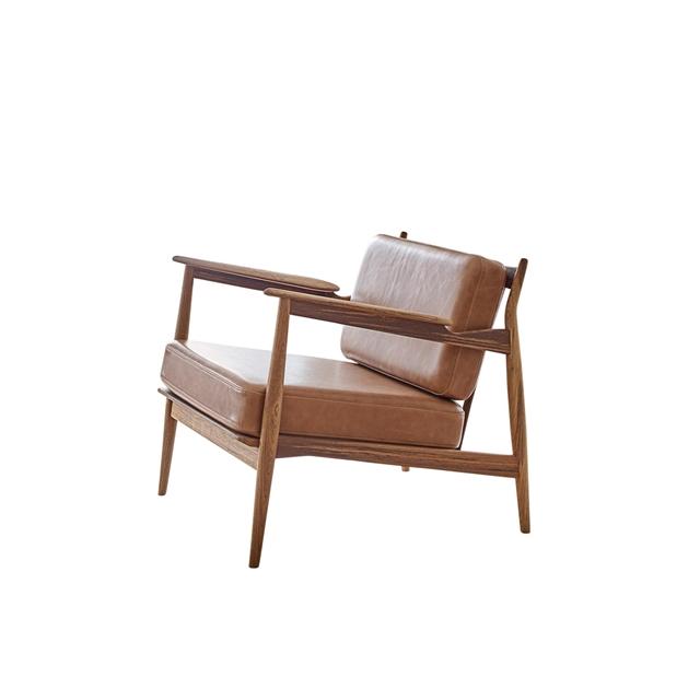 Magnus Olesen 107 Lænestol i Cognac - Designklassiker