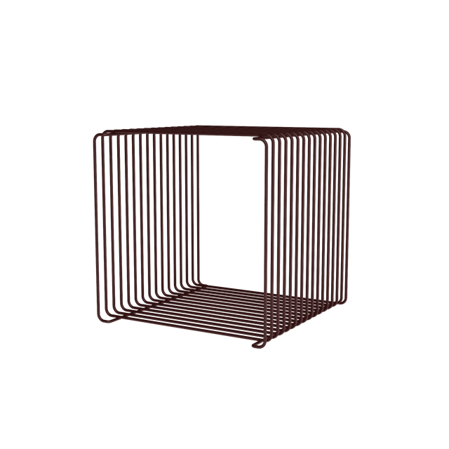 Montana Panton Wire Reol 07 - Sort/Rød, Kompakt Design