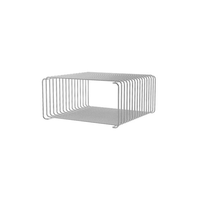 Montana Panton Wire Halvhøjde Reol 43-Chrome - Stilfuld Opbevaring