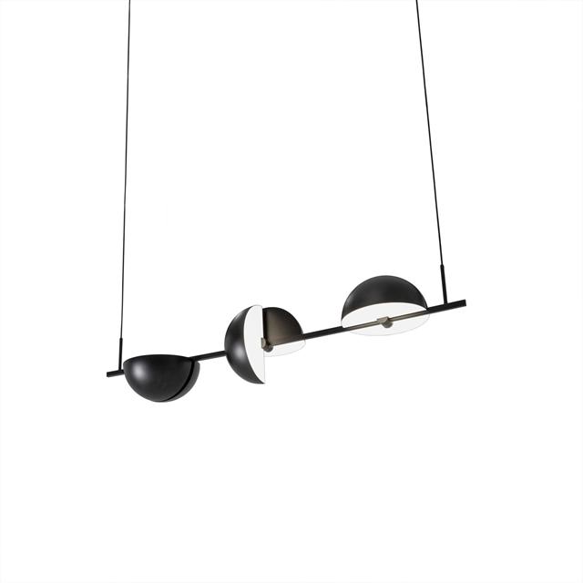 Oblure Trapeze Triplette Pendel - Sort Belysning Tilbud