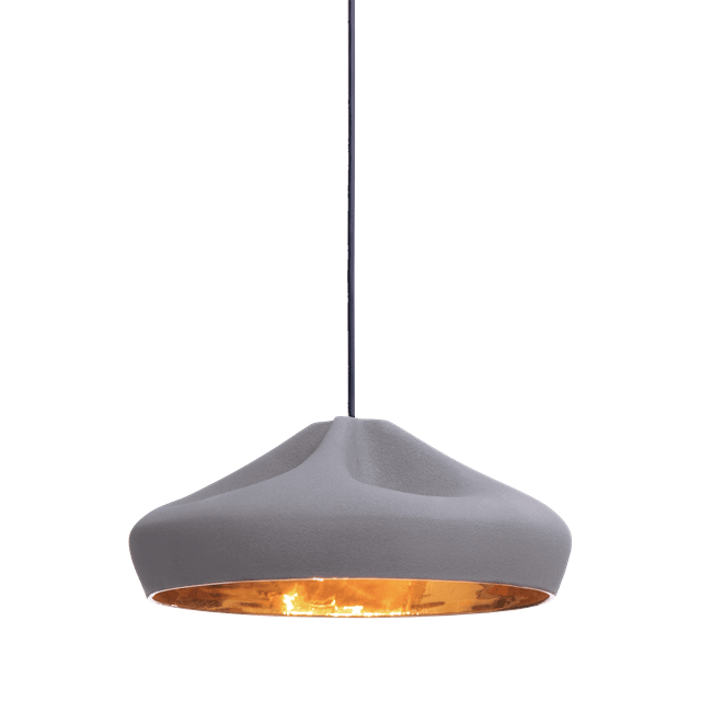 Marset Pleat Box Pendel 36 Grå  Guld  5712802101513