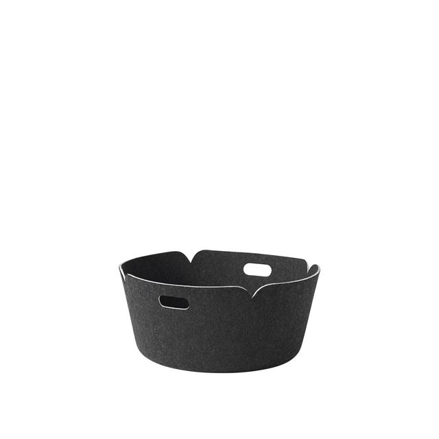 Muuto Restore Rund Sort Opbevaringskurv ø52 cm