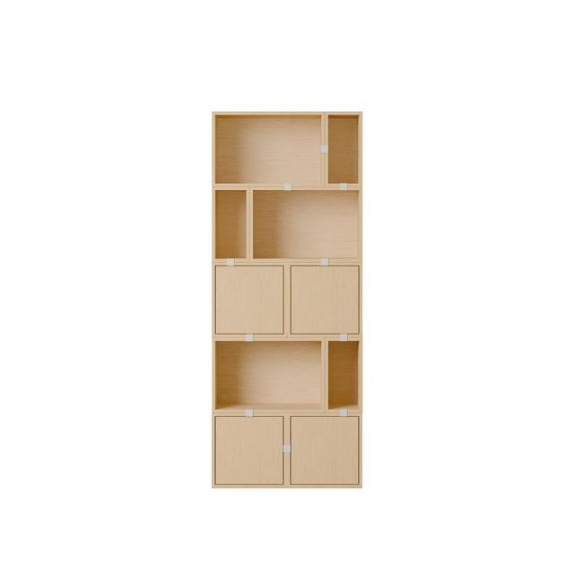 Muuto Stacked Bogreol Konfiguration 8 i Eg - Fleksibel Opbevaring
