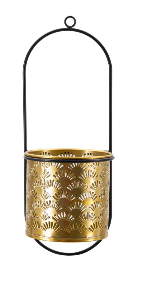 Glam Vase I Guldfarve Metal  -  14x14x37 Cm  8024609370007
