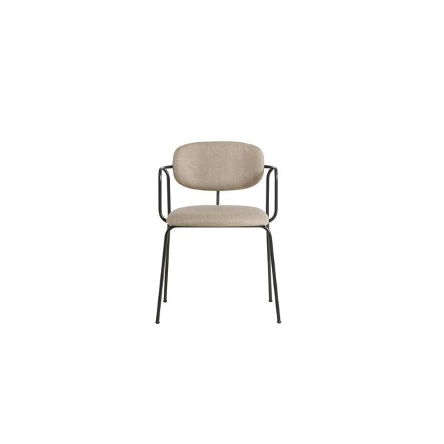 Woud Frame Spisebordsstol Polstret 2 Stk Sortdavis Sawana 17 Beige  5712800029659