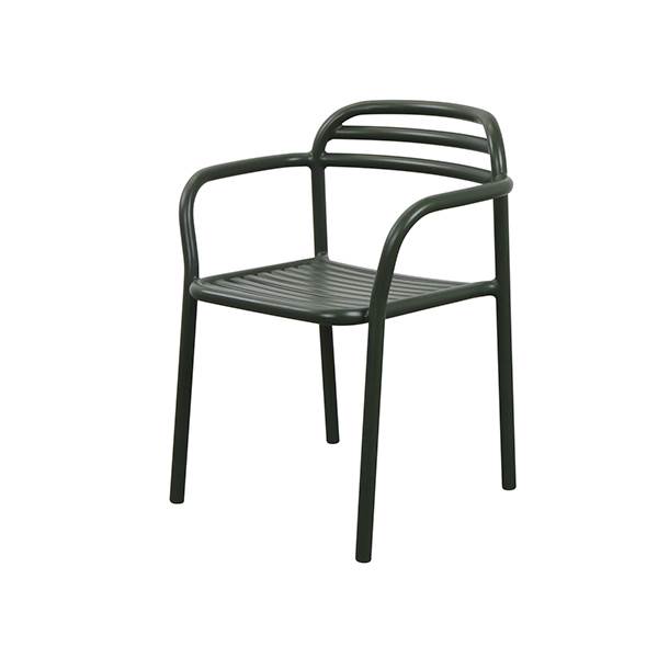 Cane-line Bliss Havestol med Armlæn - Mørkegrøn Elegance