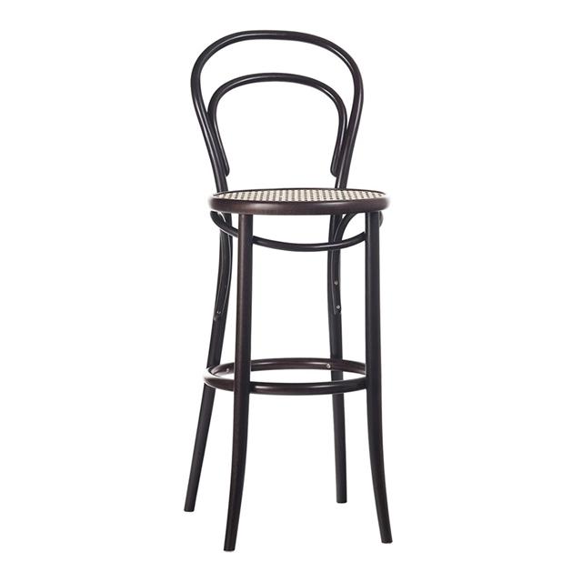 TON No 14 Barstol i Rattankaffe - Designklassiker!