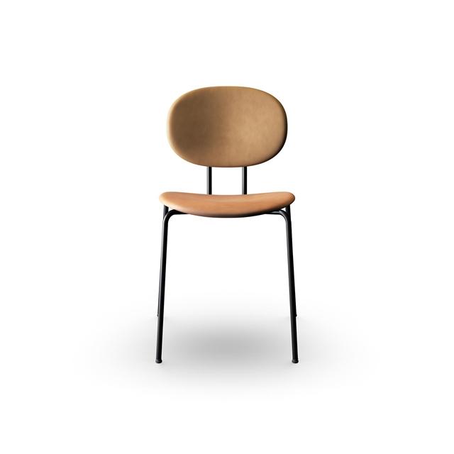 Piet Hein Spisebordsstol i Sortcognac Læder - Designklassiker