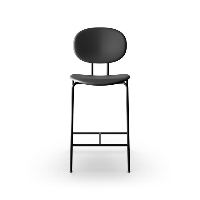 Sibast Furniture Piet Hein Barstol Sort I Sort Læder  5740023802384