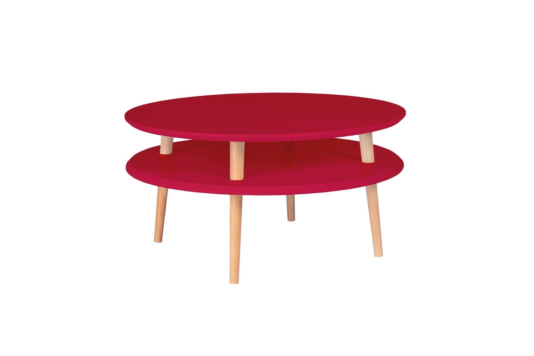 Ufo Sofabord Diameter 70cm X Højde 35cm - Rød
