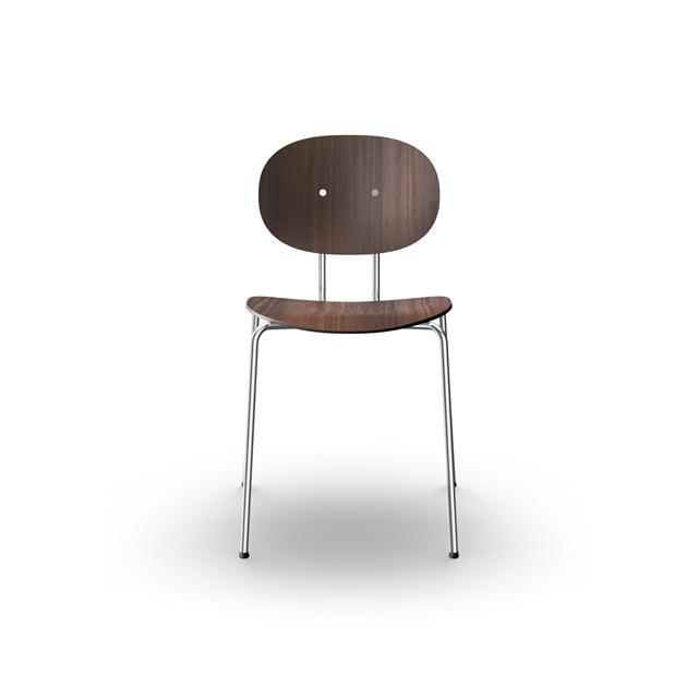 Sibast Furniture Piet Hein Spisebordsstol Krom Valnød  5740023801592