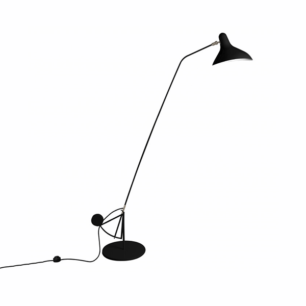 Schottlander Mantis Bs1 B Sort Gulvlampe Rundfod  3700677605399