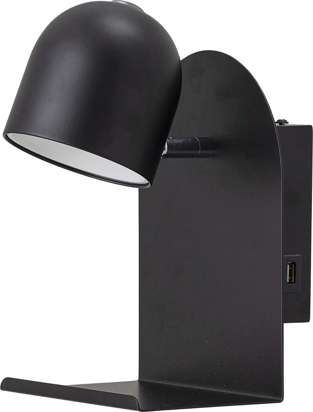 Væglampe Qasim fra Bloomingville med USB - Sort Jern