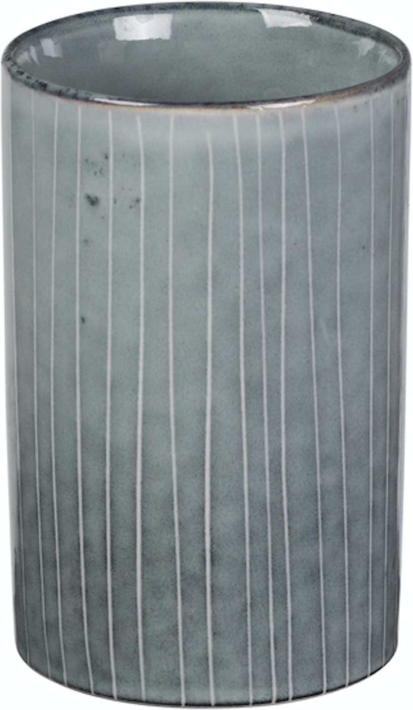 Tandbørsteholder Broste Copenhagen Nordic Sea Blå Stentøj ø9 X H145 Cm  5710688119592