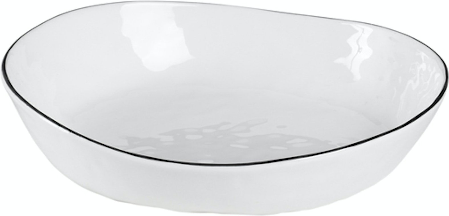 Skål Broste Copenhagen Salt Porcelæn 18 X 20 Cm Hvidsort  5710688175871
