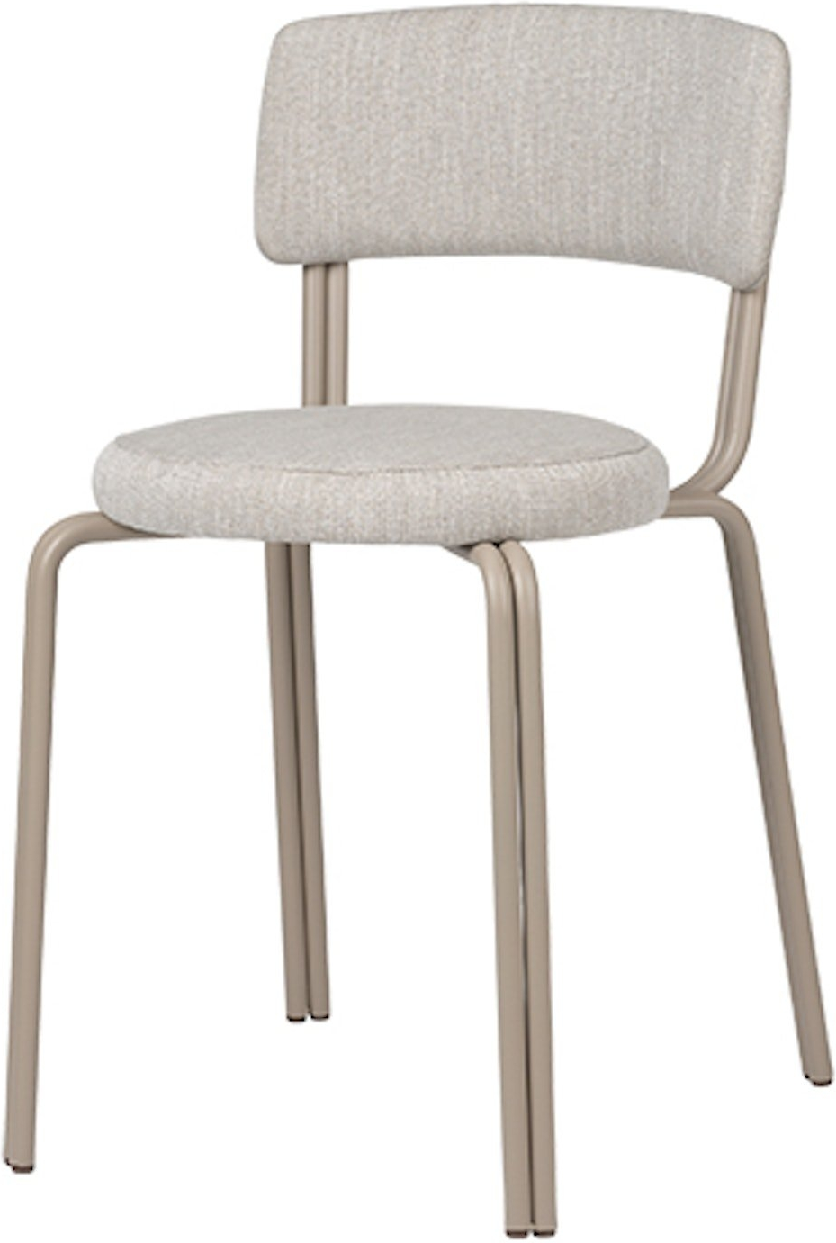 Broste Copenhagen Oda Spisebordsstol Spisestol I Grå Tekstil Og Jern H76 X B42 X L46 Cm  5710688191697