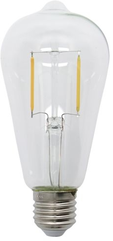Led-elpære E27 House Doctor Decoration Klar Glaspære 2w Dæmpbar 2500k 140-170 Lm ø65x146 Mm  5707644476035