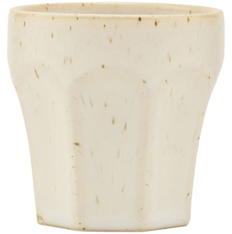 Espressokop House Doctor Berica Stentøj Beige ø62 X H63 Cm Uden Hank Riflet Overflade  5707644752863