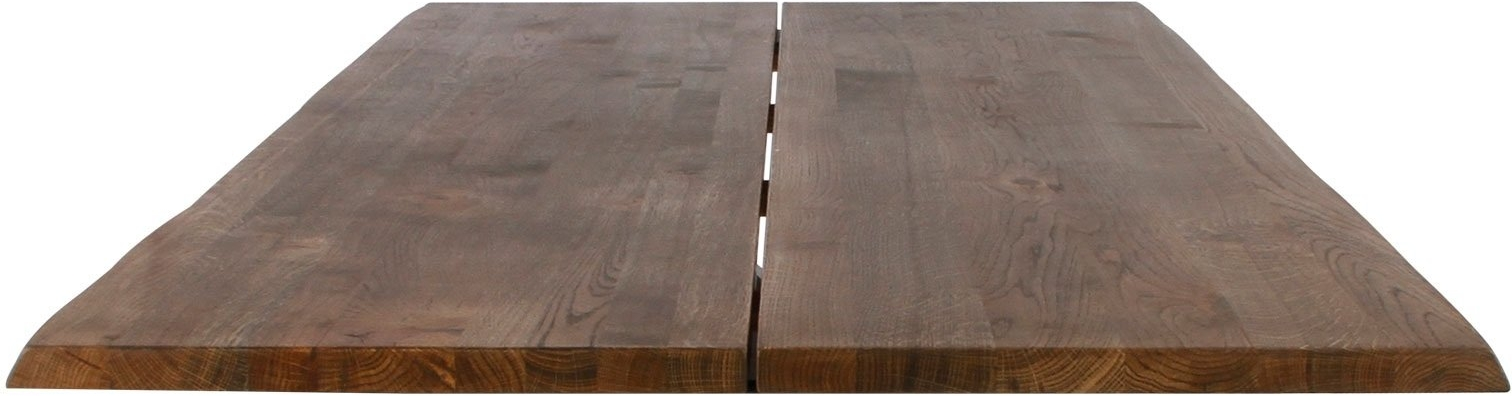 Eksklusiv Curve Bordplade i Egetræ - Smoked Finish